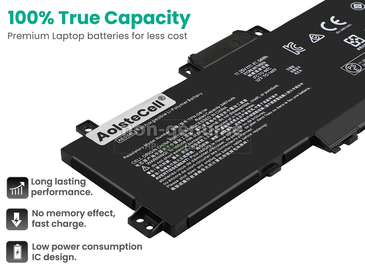 Batteria Di Riserva Per HP Tipo 431436-001 - 3V Litio, 200mAh, 20mm X 20mm X 3,8mm - Compatibile 100%