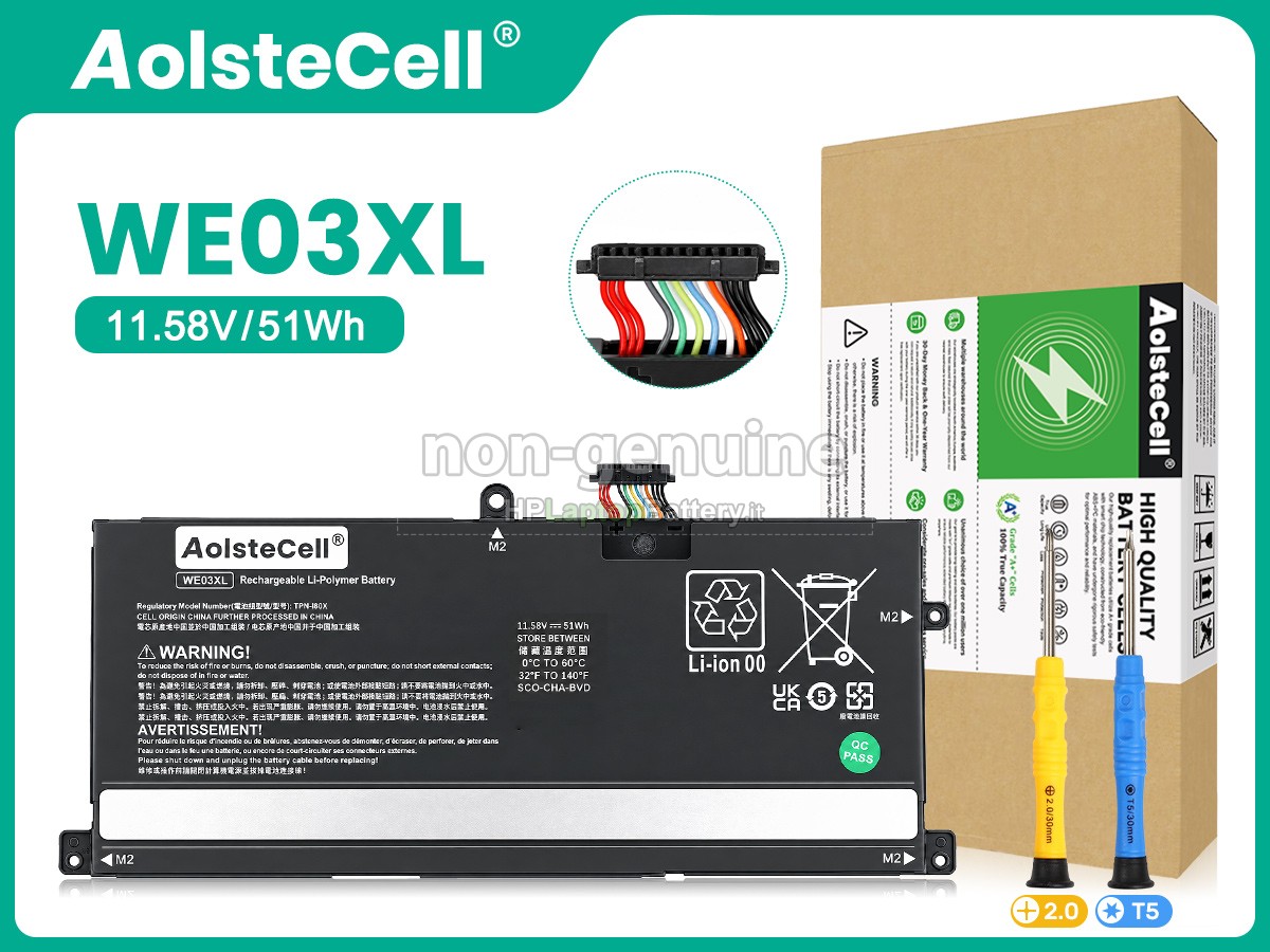 Batteria sostitutiva per HP WE03XL